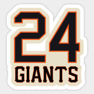 Willie Mays-24 Sticker